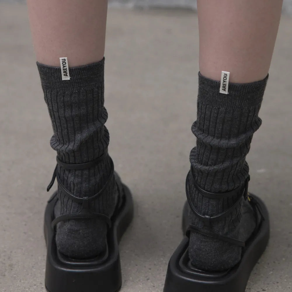 Daily Wool Socks (Red)