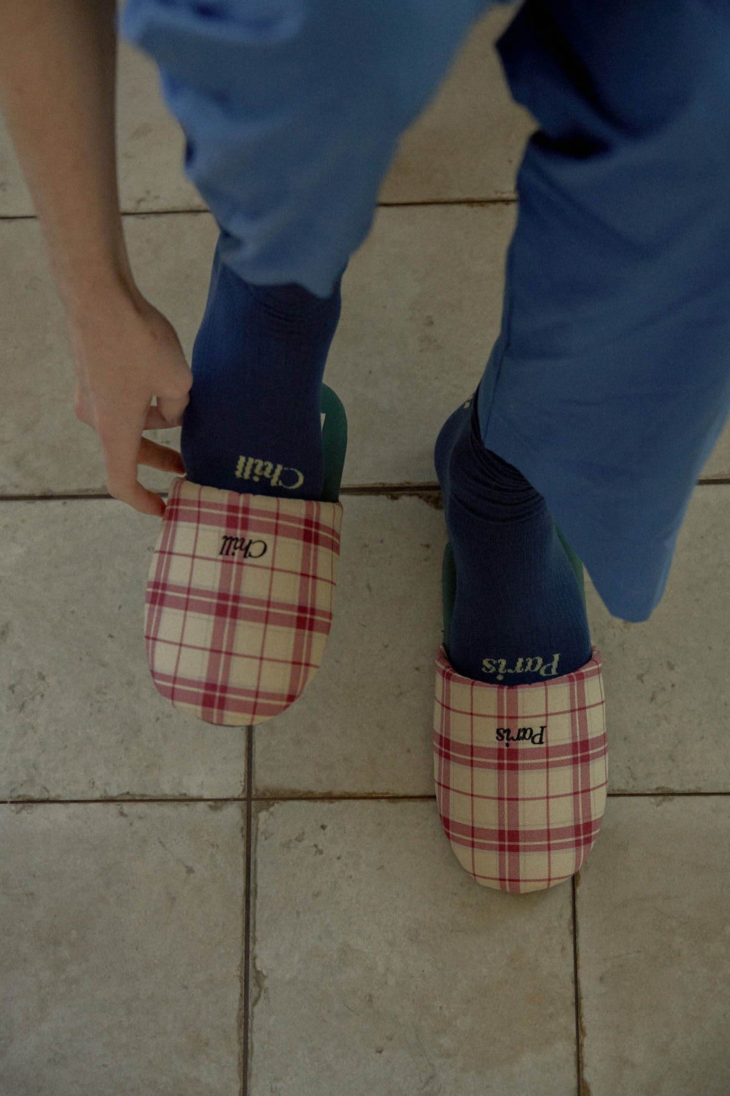 Paris Chill Socks (Navy)