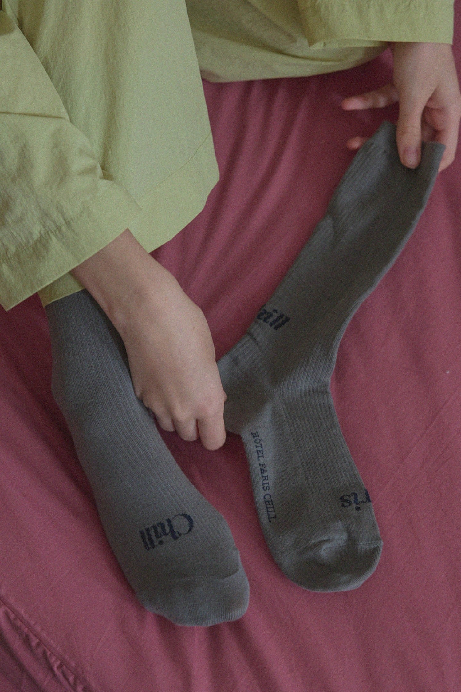 Paris Chill Socks (Charcoal)