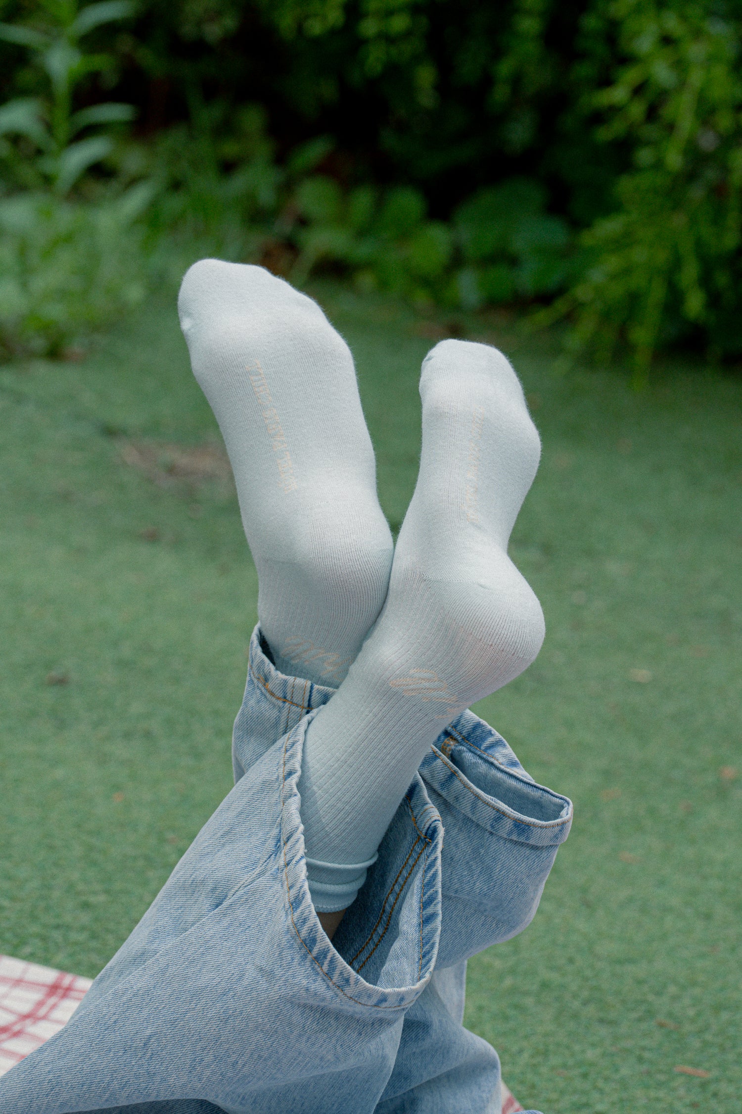 Paris Chill Socks (Pale Blue)