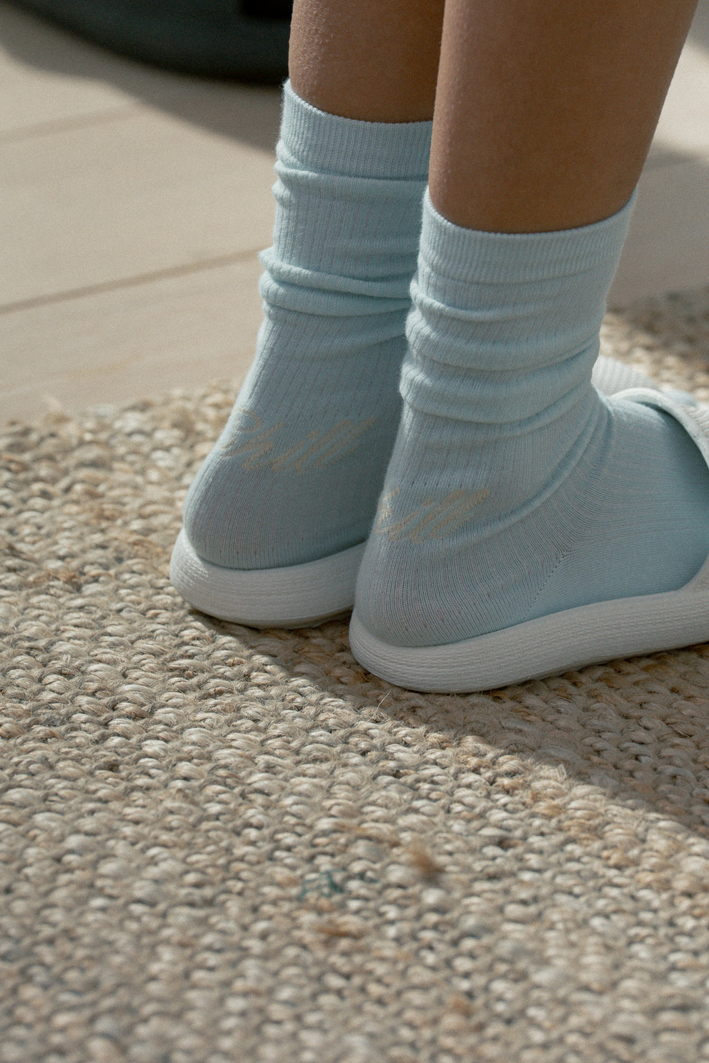 Paris Chill Socks (Pale Blue)