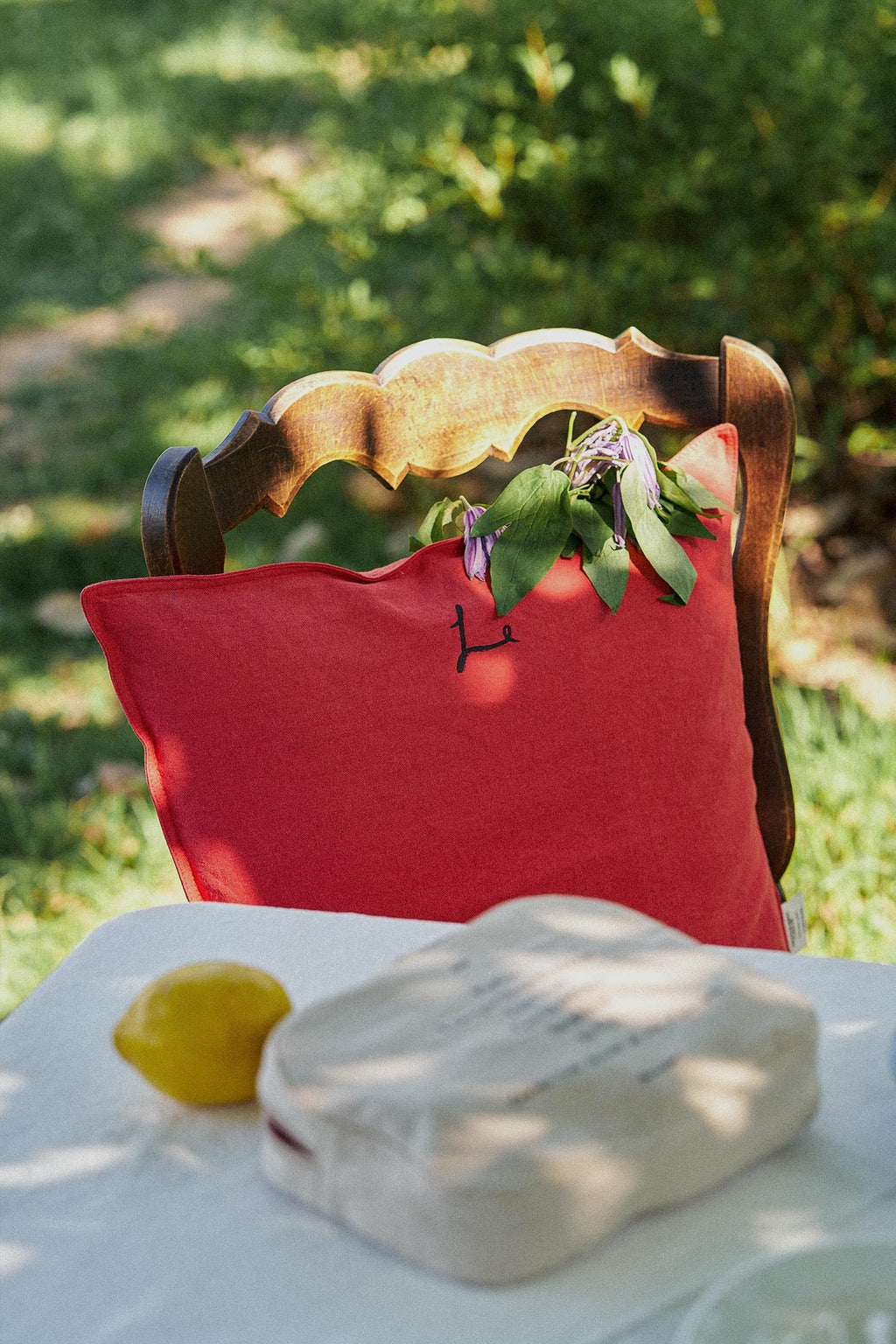 Breezy Cushion Cover (Chilli)