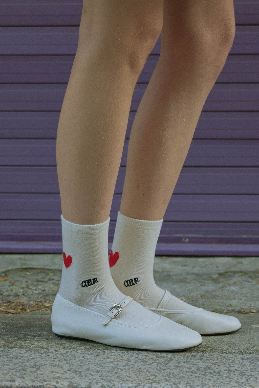 Coeur Wool Socks (White)