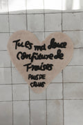 Heart Shaped Rug (Beige)