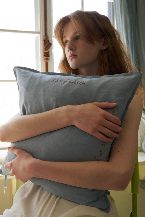 Breezy Cushion Cover (Sky Blue)